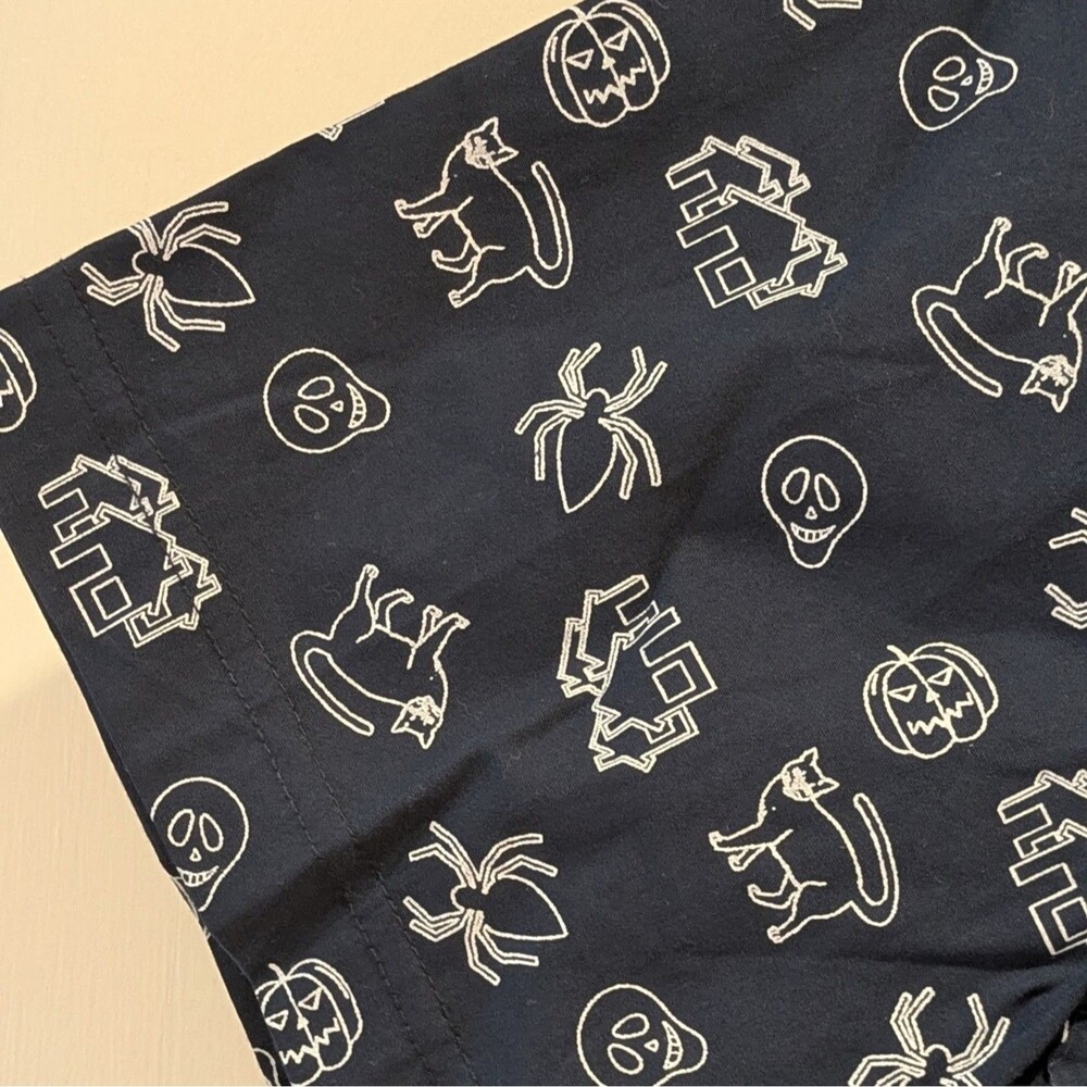 Monument Men's Halloween Shirt Navy Blue Button Up Medium NWT - Picture 4 of 8
